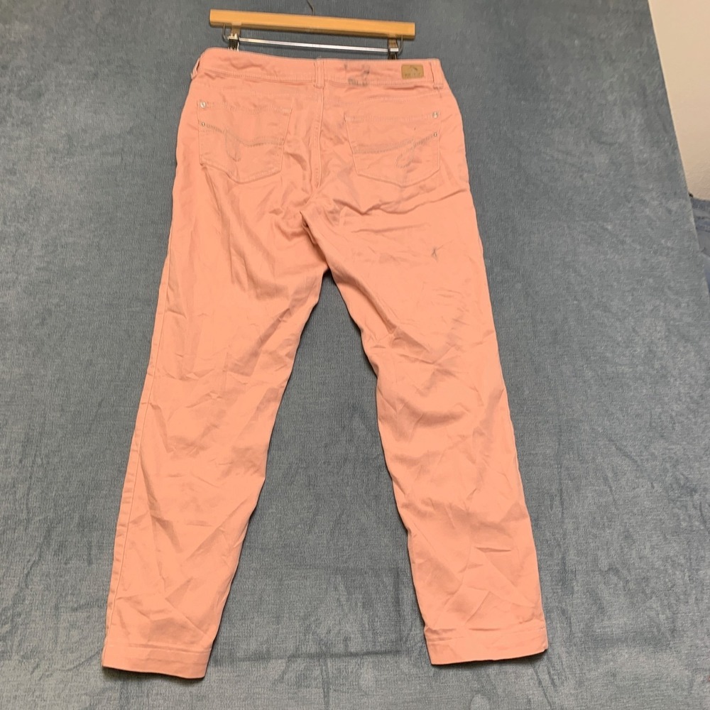 Jordache Jeans Women 8 Orange Denim Regular Fit Grunge Medium Wash Skinny Leg - Picture 2 of 16